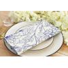 PurpleEssences Floral Cloth Napkins – Set of 6, 18×18 Inch – 100% Cotton, Soft, Durable & Washable – Perfect for Everyday Dining – Fall Thanksgiving – Blue Floral(Blue Floral)