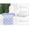 PurpleEssences Floral Cloth Napkins – Set of 6, 18×18 Inch – 100% Cotton, Soft, Durable & Washable – Perfect for Everyday Dining – Fall Thanksgiving – Blue Floral(Floral Paisley)