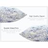 PurpleEssences Floral Pillow Covers Flower Blue Cream Decorative Throw Pillow Covers Set of 2 Chinoiserie 100% Cotton – Spring Summer Easter – 18 x 18 Inch – Blue/Cream(Blue Floral – Blue/Cream)