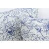 PurpleEssences Floral Pillow Covers Flower Blue Cream Decorative Throw Pillow Covers Set of 2 Chinoiserie 100% Cotton – Spring Summer Easter – 18 x 18 Inch – Blue/Cream(Blue Floral – Blue/Cream)