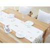 PurpleEssences Floral Table Runner – 100% Cotton – for Seasonal Formhouse Kitchen and Dining Table Decor – Fall Thanksgiving – 14 x 72 Inches – French Flower Garden(Estee Flowers)