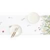 PurpleEssences Floral Table Runner – 100% Cotton – for Seasonal Formhouse Kitchen and Dining Table Decor – Fall Thanksgiving – 14 x 72 Inches – French Flower Garden(Estee Flowers)