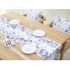 PurpleEssences Floral Table Runner – 100% Cotton – for Seasonal Formhouse Kitchen and Dining Table Decor – Fall Thanksgiving – 14 x 72 Inches – French Flower Garden(French Flower Garden)