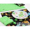 PurpleEssences Kids Reusable Cloth Napkins | 2-Ply, Reversible | Thick, Absorbent Cotton | Set of 2, 12”x12” | Ideal for Lunch – Butterfly(Dinosaurs)
