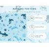 PurpleEssences Kids Reusable Cloth Napkins | 2-Ply, Reversible | Thick, Absorbent Cotton | Set of 2, 12”x12” | Ideal for Lunch – Butterfly(Sea World)