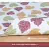 PurpleEssences Maple Leaves Fall Placemats Set of 4, 13×19-In Autumn Fall Table Placemats, Washable Cloth Table Mats, Thanksgiving Placemats for Party Dining Decor, Aurelia(Autumn Leaves)
