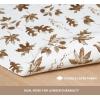 PurpleEssences Maple Leaves Fall Placemats Set of 4, 13×19-In Autumn Fall Table Placemats, Washable Cloth Table Mats, Thanksgiving Placemats for Party Dining Decor, Aurelia(Aurelia)