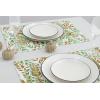 PurpleEssences Maple Leaves Fall Placemats Set of 4, 13×19-In Autumn Fall Table Placemats, Washable Cloth Table Mats, Thanksgiving Placemats for Party Dining Decor, Aurelia(Sage N Autumn)