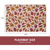 PurpleEssences Maple Leaves Fall Placemats Set of 4, 13×19-In Autumn Fall Table Placemats, Washable Cloth Table Mats, Thanksgiving Placemats for Party Dining Decor, Aurelia(Fall Garden)