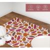 PurpleEssences Maple Leaves Fall Placemats Set of 4, 13×19-In Autumn Fall Table Placemats, Washable Cloth Table Mats, Thanksgiving Placemats for Party Dining Decor, Aurelia(Fall Garden)