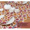 PurpleEssences Maple Leaves Fall Placemats Set of 4, 13×19-In Autumn Fall Table Placemats, Washable Cloth Table Mats, Thanksgiving Placemats for Party Dining Decor, Aurelia(Fall Garden)