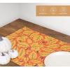 PurpleEssences Maple Leaves Fall Placemats Set of 4, 13×19-In Autumn Fall Table Placemats, Washable Cloth Table Mats, Thanksgiving Placemats for Party Dining Decor, Aurelia(Maple & Hazel)