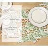 PurpleEssences Maple Leaves Fall Placemats Set of 4, 13×19-In Autumn Fall Table Placemats, Washable Cloth Table Mats, Thanksgiving Placemats for Party Dining Decor, Aurelia(Sage N Autumn)