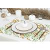 PurpleEssences Maple Leaves Fall Placemats Set of 4, 13×19-In Autumn Fall Table Placemats, Washable Cloth Table Mats, Thanksgiving Placemats for Party Dining Decor, Aurelia(Sage N Autumn)