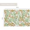PurpleEssences Maple Leaves Fall Placemats Set of 4, 13×19-In Autumn Fall Table Placemats, Washable Cloth Table Mats, Thanksgiving Placemats for Party Dining Decor, Aurelia(Sage N Autumn)
