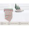 PurpleEssences Mini Gingham Check Dinner Cloth Napkin – Fall Thanksgiving – Mitered Corners – Set of 12-100% Cotton – 18×18 Inch – Reusable Washable – Beige and White(Red Green White)