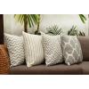 PurpleEssences Modern Pattern Spring Summer Easter Sofa Pillow Covers, Set of 4 Pillow Covers 18×18 – Decorative Geometric Throw Pillow Cushion Case for Indoor Outdoor, Car – Square Sage Green, Square(Grey)