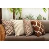 PurpleEssences Modern Pattern Spring Summer Easter Sofa Pillow Covers, Set of 4 Pillow Covers 18×18 – Decorative Geometric Throw Pillow Cushion Case for Indoor Outdoor, Car – Square Sage Green, Square(Brown)