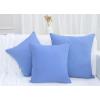 PurpleEssences Pack of 2 Cotton Pillow Covers Decorative Throw Pillowcase Soft Solid Cushion Case for Sofa Car Bedroom – Fall Thanksgiving – 20×20 Inch – Red(Light Blue)
