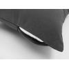 PurpleEssences Pack of 2 Cotton Pillow Covers Decorative Throw Pillowcase Soft Solid Cushion Case for Sofa Car Bedroom – Fall Thanksgiving – 20×20 Inch – Red(Dark Grey)
