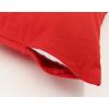 PurpleEssences Pack of 2 Cotton Pillow Covers Decorative Throw Pillowcase Soft Solid Cushion Case for Sofa Car Bedroom – Fall Thanksgiving – 20×20 Inch – Red(Red)
