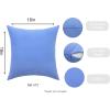 PurpleEssences Pack of 2 Cotton Pillow Covers Decorative Throw Pillowcase Soft Solid Cushion Case for Sofa Car Bedroom – Fall Thanksgiving – 20×20 Inch – Red(Light Blue)
