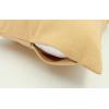 PurpleEssences Pack of 2 Cotton Pillow Covers Decorative Throw Pillowcase Soft Solid Cushion Case for Sofa Car Bedroom – Fall Thanksgiving – 20×20 Inch – Red(Beige)