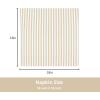 PurpleEssences Plain Striped Cloth Napkins – Set of 12-100% Cotton – 18 x 18 Inch – Fall Thanksgiving – Perfect Everyday Use Dinner Napkin – Aqua Blue White(Beige White)