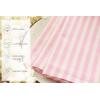 PurpleEssences Plain Striped Cloth Napkins – Set of 12-100% Cotton – 18 x 18 Inch – Fall Thanksgiving – Perfect Everyday Use Dinner Napkin – Aqua Blue White(Blush Pink White)