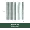 PurpleEssences Plain Striped Cloth Napkins – Set of 12-100% Cotton – 18 x 18 Inch – Fall Thanksgiving – Perfect Everyday Use Dinner Napkin – Aqua Blue White(Forest Green White)