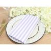 PurpleEssences Plain Striped Cloth Napkins – Set of 12-100% Cotton – 18 x 18 Inch – Fall Thanksgiving – Perfect Everyday Use Dinner Napkin – Aqua Blue White(Lavender White)