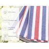 PurpleEssences Plain Striped Cloth Napkins – Set of 12-100% Cotton – 18 x 18 Inch – Fall Thanksgiving – Perfect Everyday Use Dinner Napkin – Aqua Blue White(Red Blue White)