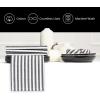 PurpleEssences Plain Striped Cloth Napkins – Set of 12-100% Cotton – 18 x 18 Inch – Fall Thanksgiving Halloween – Perfect Everyday Use Dinner Napkin – Black and White(Black White)