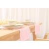 PurpleEssences Plain Striped Cloth Napkins – Set of 12-100% Cotton – 18 x 18 Inch – Fall Thanksgiving Halloween – Perfect Everyday Use Dinner Napkin – Black and White(Blush Pink White)