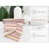 PurpleEssences Plain Striped Cloth Napkins – Set of 12-100% Cotton – 18 x 18 Inch – Fall Thanksgiving Halloween – Perfect Everyday Use Dinner Napkin – Black and White(Fall)
