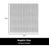 PurpleEssences Plain Striped Cloth Napkins – Set of 12-100% Cotton – 18 x 18 Inch – Fall Thanksgiving Halloween – Perfect Everyday Use Dinner Napkin – Black and White(Black White)