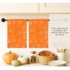 PurpleEssences Pumpkin Cotton Kitchen Towels Set of 2 – Absorbent Dish Towels Set Tea Towels Bar Towels Multi Purpose Kitchen Linen, Drying Dish Hand Towels 16 x 26 Inch – Vibrant Give Thanks(Pumpkin)