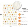 PurpleEssences Pumpkin Cotton Kitchen Towels Set of 4 – Absorbent Dish Towels Set Tea Towels Bar Towels Multi Purpose Kitchen Linen, Drying Dish Hand Towels 16 x 26 Inch – Fall Home