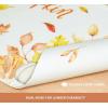 PurpleEssences Pumpkin Table Placemats Set of 4, 13×19 Inch, Cotton, Washable Cloth Table Mats, Ideal for Fall, Thanksgiving Harvest Table Décor with Festive Charm – Pumpkin Plaid Orange(Hello Pumpkin – Orange)