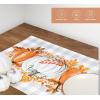 PurpleEssences Pumpkin Table Placemats Set of 4, 13×19 Inch, Cotton, Washable Cloth Table Mats, Ideal for Fall, Thanksgiving Harvest Table Décor with Festive Charm – Pumpkin Plaid Orange(Pumpkin Plaid – Orange)