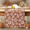 PurpleEssences Pumpkin Table Runner 13×72 Inch – Fall Harvest Seasonal Decor with Pumpkins – Cotton Dining Table Centerpiece for Thanksgiving, Home Gatherings (Harvest, 13 x 72 Inch)(Harvest)