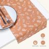 PurpleEssences Pumpkin Table Runner 13×72 Inch – Fall Harvest Seasonal Decor with Pumpkins – Cotton Dining Table Centerpiece for Thanksgiving, Home Gatherings (Harvest, 13 x 72 Inch)(Pumpkin Spice)