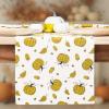 PurpleEssences Pumpkin Table Runner 13×72 Inch – Fall Harvest Seasonal Decor with Pumpkins – Cotton Dining Table Centerpiece for Thanksgiving, Home Gatherings (Harvest, 13 x 72 Inch)(Acorn)