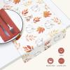 PurpleEssences Pumpkin Table Runner, Cotton 13×72 Inch Autumn Table Runner for Fall Outdoor & Indoor Party, Thanksgiving Table Runners for Kitchen Dining Table – Pumpkin Stack Plaid Blue(Pumpkin and Autumn)