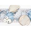 PurpleEssences Pumpkin Table Runner, Cotton 13×72 Inch Autumn Table Runner for Fall Outdoor & Indoor Party, Thanksgiving Table Runners for Kitchen Dining Table – Pumpkin Stack Plaid Blue(Pumpkin Stack Plaid Blue)