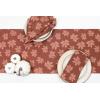 PurpleEssences Rust Jacquard Fall Table Runner Collection, 14×90-in Autumn Table Runner for Fall Harvest & Farmhouse Kitchen, Damask Cotton Thanksgiving Table Runners, Maple Leaves(Damask Maple Leaves)