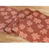 PurpleEssences Rust Jacquard Fall Table Runner Collection, 14×90-in Autumn Table Runner for Fall Harvest & Farmhouse Kitchen, Damask Cotton Thanksgiving Table Runners, Maple Leaves(Damask Maple Leaves)