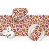 PurpleEssences Rust Jacquard Fall Table Runner Collection, 14×90-in Autumn Table Runner for Fall Harvest & Farmhouse Kitchen, Damask Cotton Thanksgiving Table Runners, Maple Leaves(Fall Garden)