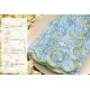 PurpleEssences Scalloped Embroidery Cloth Napkins Table Decor Fall Thanksgiving 100% Cotton Set of 4-18 x 18 inch – Aurelia Edges – Rust(Light Blue Edges – Sage Green)