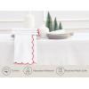 PurpleEssences Scalloped Embroidery Cloth Napkins Table Decor Fall Thanksgiving 100% Cotton Set of 4-18 x 18 inch – Aurelia Edges – Rust(White(edges- Red))